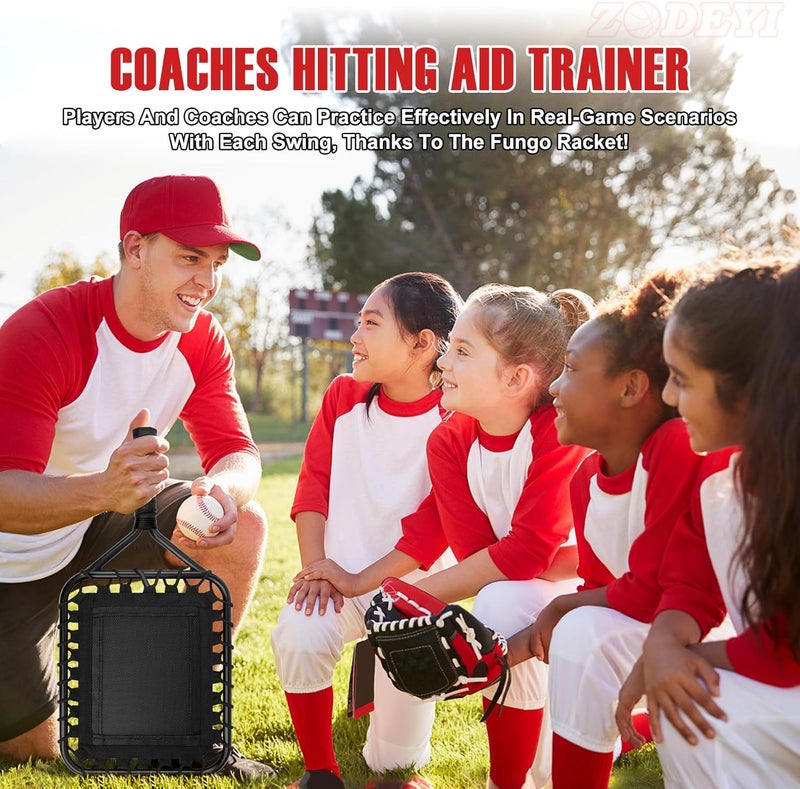 ZODEYI Baseball Racket for Fly Balls, Grounders, and Line Drives - Softball/Baseball Fungo Bat for Coaches and Parents to Help with Auxiliary Training - Attach a Racket Bag and Winding Tape - Image 5